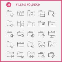 Files And Folders Hand Drawn Icon Pack For Designers And Developers Icons Of Connect Folder Network Files Edit Folder Pencil Write Vector