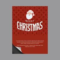 Merry Christmas greetings design with red background vector