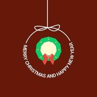 Merry Christmas Beautiful Card Background vector
