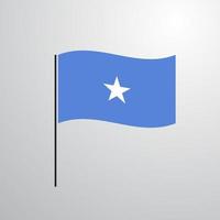 bandera ondeante de somalia vector