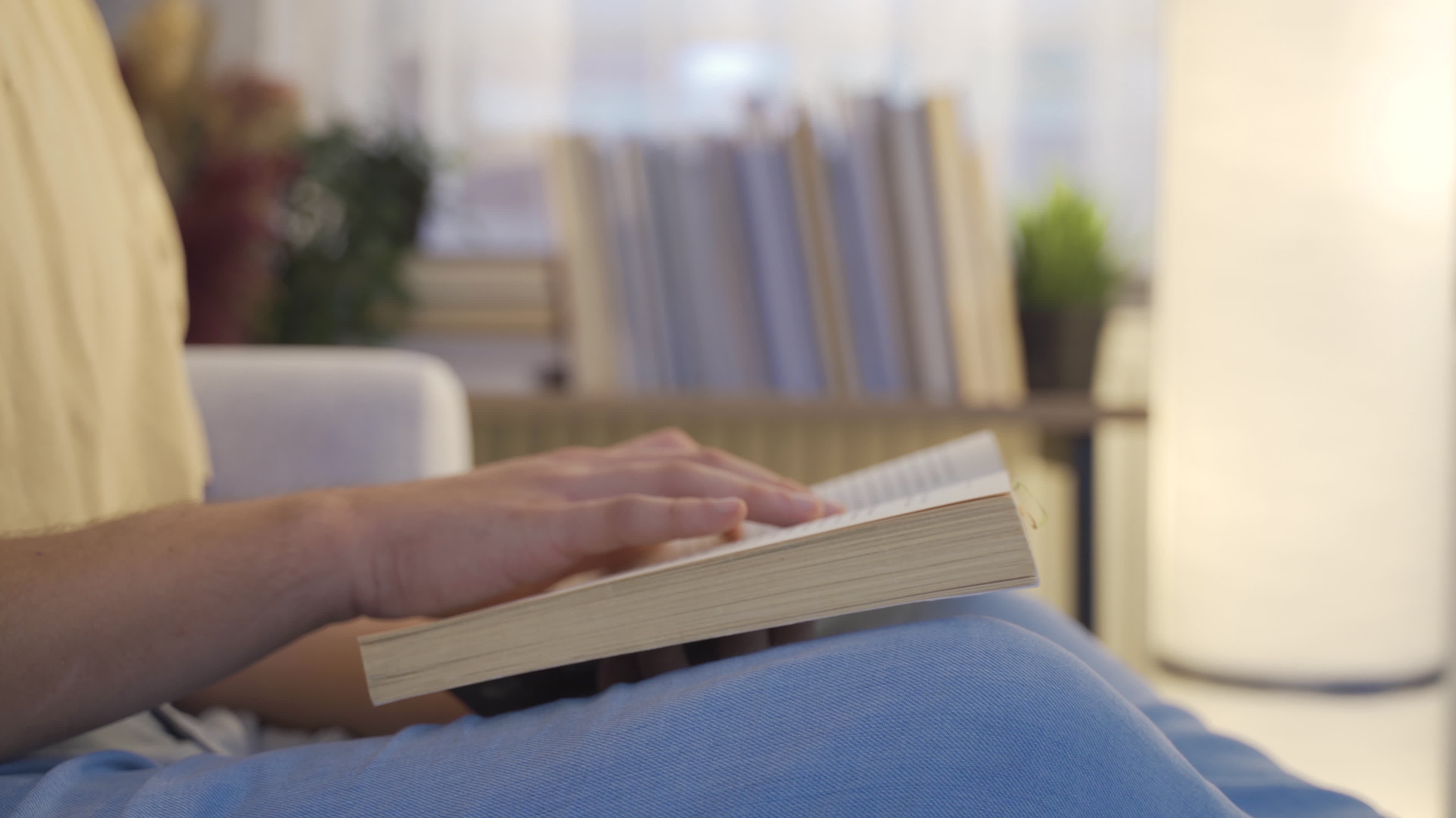 Reading books at night. Reading novels, poems, story books. Reading