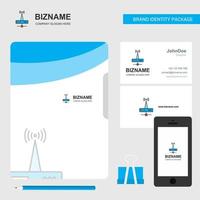 Wifi router Business Logo File Cover Visiting Card and Mobile App Design Vector Illustration