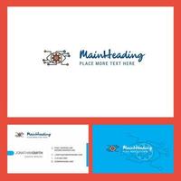 Eye setting Logo design with Tagline Front and Back Busienss Card Template Vector Creative Design