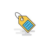 Flat Sale tag Icon Vector