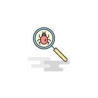 Flat Search bug Icon Vector