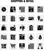 Shopping Solid Glyph Icon Pack For Designers And Developers Icons Of Location Chat Sms Shopping Mail Mail Box Shopping Vector