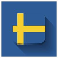 vector de tarjeta de diseño del día de la independencia de suecia