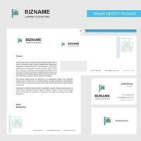 Traffic board Business Letterhead Envelope and visiting Card Design vector template