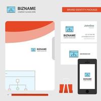 Networking Business Logo File Cover Visiting Card and Mobile App Design Vector Illustration