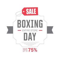 Boxing day sale card with elegent design vector