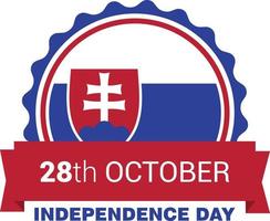 Slovakia Independence day design vector
