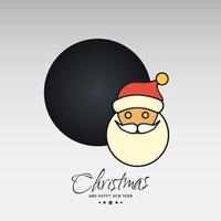 tarjeta de navidad con diseño elegante creativo y vector de fondo claro