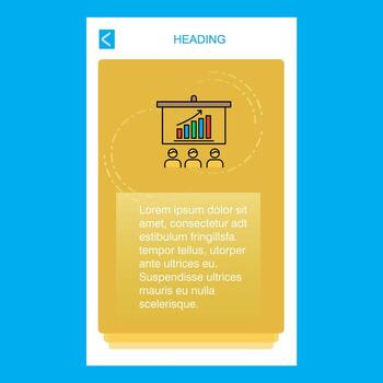 Presentation mobile vertical banner design design Vector
