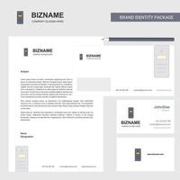 CPU Business Letterhead Envelope and visiting Card Design vector template