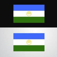 Bashkortostan Flag banner design vector