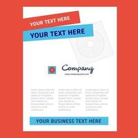 Target Title Page Design for Company profile annual report presentations leaflet Brochure Vector Background