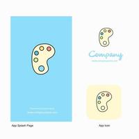 Paint tray Company Logo App Icon and Splash Page Design Creative Business App Design Elements vector