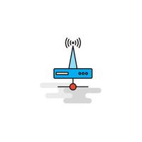 Flat Wifi router Icon Vector