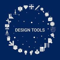 Creative Design Tools icon Background vector