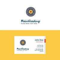 Flat Eye ball Logo and Visiting Card Template Busienss Concept Logo Design vector