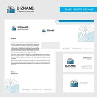 Pants shower Business Letterhead Envelope and visiting Card Design vector template