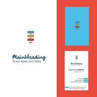 Network Creative Logo and business card vertical Design Vector