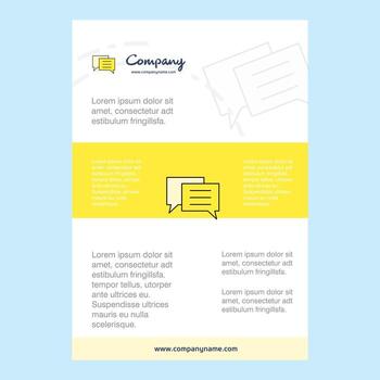 Template layout for Folder comany profile annual report presentations leaflet Brochure Vector Background