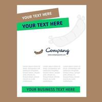 Hot dog Title Page Design for Company profile annual report presentations leaflet Brochure Vector Background