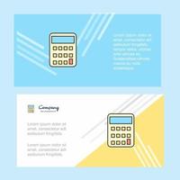 Calculator abstract corporate business banner template horizontal advertising business banner vector