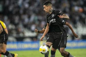 Rio, Brazil - november 10, 2022, Hugo player in match between Botafogo vs Santos by 37th round of Brazilian Championship, A serie in Nilton Santos Stadium photo