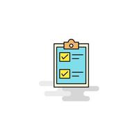 Flat Check list Icon Vector