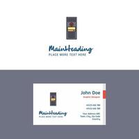 Flat CPU Logo and Visiting Card Template Busienss Concept Logo Design vector