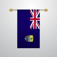 Saint Helena hanging Flag vector