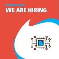 Join Our Team Busienss Company Processor We Are Hiring Poster Callout Design Vector background