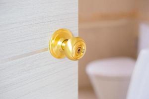 Golden door knob clean new luxury home photo