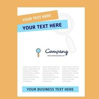 Search Title Page Design for Company profile annual report presentations leaflet Brochure Vector Background