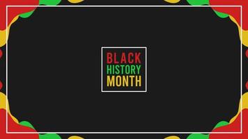 simple black history month poster suitable for social media post, campaign, sale, greeting card, and more vector