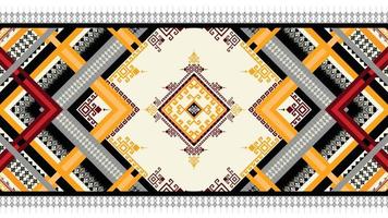 Abstract ethnic geometric seamless pattern vector. African Arab American Aztec motif pattern. vector elements designed for background, wallpaper, print, wrapping,tile, fabric patern. vector pattern.
