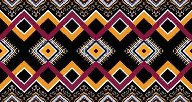 Abstract ethnic geometric seamless pattern vector. African Arab American Aztec motif pattern. vector elements designed for background, wallpaper, print, wrapping,tile, fabric patern. vector pattern.