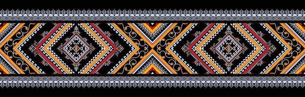 Abstract ethnic geometric seamless pattern vector. African Arab American Aztec motif pattern. vector elements designed for background, wallpaper, print, wrapping,tile, fabric patern. vector pattern.