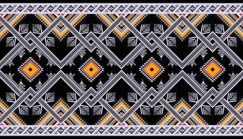 Abstract ethnic geometric seamless pattern vector. African Arab American Aztec motif pattern. vector elements designed for background, wallpaper, print, wrapping,tile, fabric patern. vector pattern.