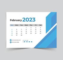 2023 calendar happy new year design vector