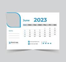 2023 calendar happy new year design vector