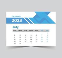 2023 calendario feliz año nuevo diseño vector