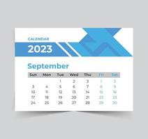 2023 calendario feliz año nuevo diseño vector