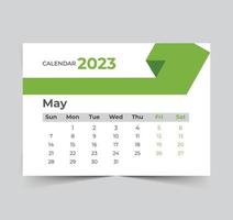 2023 calendario feliz año nuevo diseño vector