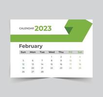 2023 calendar happy new year design vector