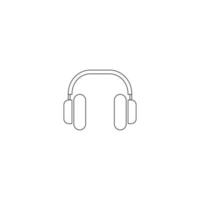 headphone icon illustration vector