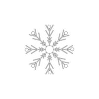 vector de ilustración de icono de copos de nieve