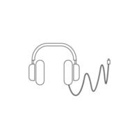 headphone icon illustration vector